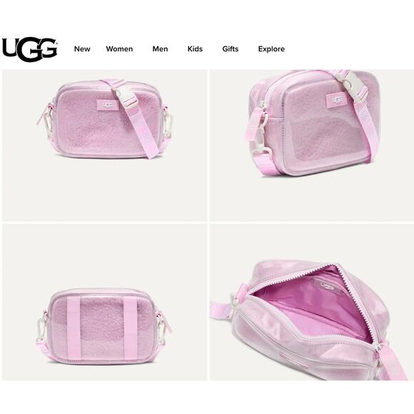 UGG Janey II Pink Crossbody NWT & Flaws see pix - Picture 1 of 5